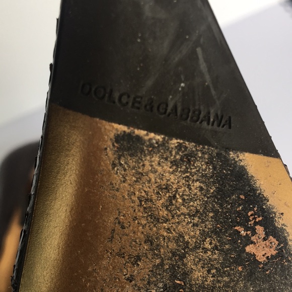 Dolce & Gabbana Brown Snakeskin heels - Picture 5 of 7